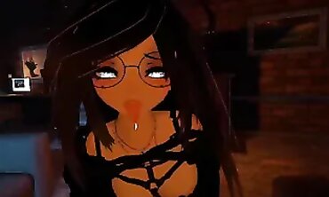 POV: Naughty Animated Doll Gives a Dirty Lapdance in VRChat