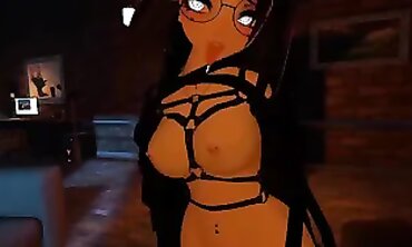 POV: Naughty Animated Doll Gives a Dirty Lapdance in VRChat