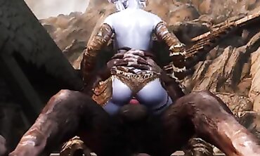 Skyrim Werewolf Pounded by a Babe