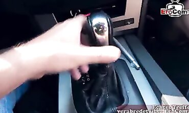 German MILF Hitchhiker Gets Picked Up for Outdoor Sex