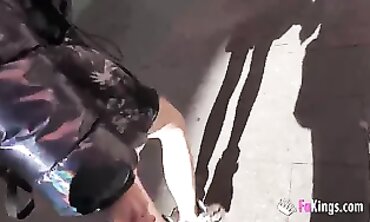 Monica Neni Takes a Citywide Blowjob Dare