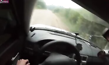 barely legal Skinny Hitchhiker Gets Pounded by a Stranger in Public