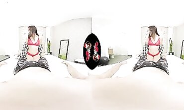Immersive VR Exam with a Glorious Latina college girl