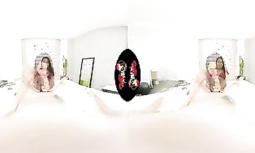 Immersive VR Exam with a Glorious Latina college girl