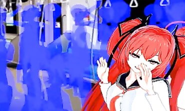 Mio Naruse Cosplays Rias Gremory in Futanari Fetish