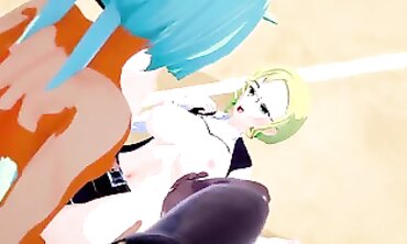 RWBY: Futa Emerald Pummels Glynda in 3D Animation