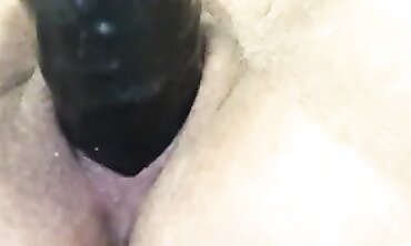 African BBW Talks Dirty While Using a Vibrator