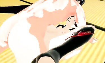 Mai's Spunky 3D Anime Orgy with Ahegao Aura