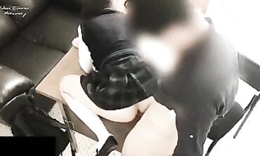Latina Student Gets Pulverized by Math Tutor in Office
