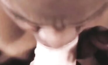 African Elderly Dame Margo Blows Phat Milky Manstick