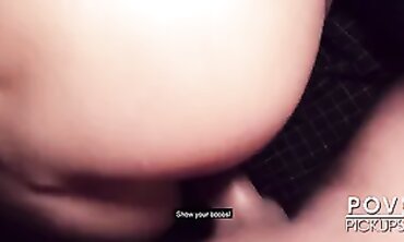 Shy Redhead MILF Gets Pulverized in Public Behind a Berlin Billboard