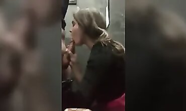 Bimbo Outdoor Public Restroom Hardcore Sex & Creampie