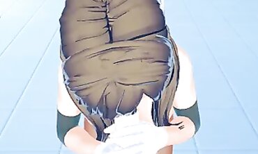 POV: Busty MILF Mamako Oosuki in Anime Style