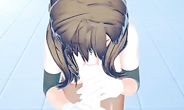 POV: Busty MILF Mamako Oosuki in Anime Style