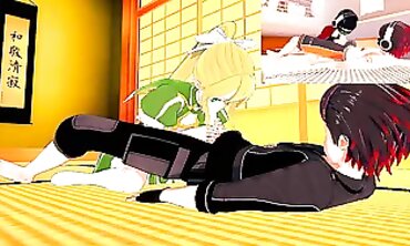 SAO Princess Hookup: Suguha's Rough POV Threesome