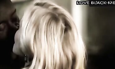Stunning Bi-Racial BBC Compilation: Blonde Babe in Lingerie
