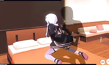 Yuzuki Yukari 3D Cosplay Rough Sex and Cumshot