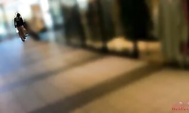 Japanese Hotwife Cheats With Fiancé in Outdoor Mall Restroom