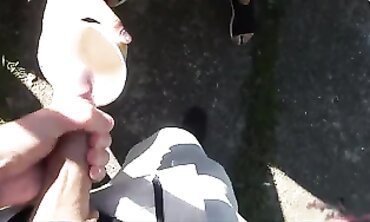 Carol Sweet Joins an Outdoor Naked Threesome Challenge