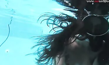 Princess Diana Kalgotkina Swims Nude in the Pool