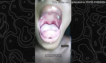 MelaninTongue Deepthroat & Saliva Compilation