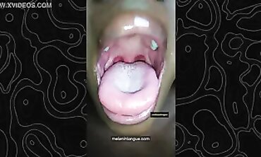 MelaninTongue Deepthroat & Saliva Compilation