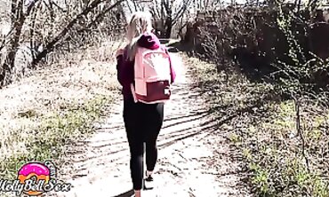 Blonde Jack Masturbates and Gets Fingering in Public