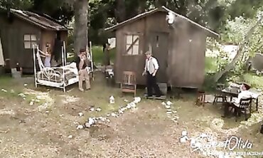 Classic Outdoor Orgy With DP And Anal
