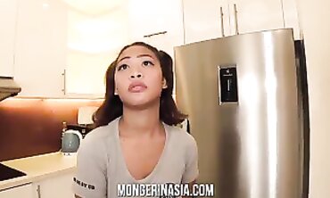 Ultra-Cute Asian Maid with Huge Tits Gets Bred by Boss
