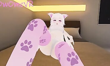 OwOmeVR Catgirl Torture and Masturbation in VRChat