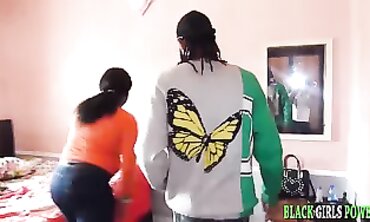 Ebony MILF & man: Interracial BBC Hardcore Friends With Benefits