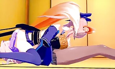 Astolfo Repeatedly Creamies Tamamo No Mae In 3D Anime