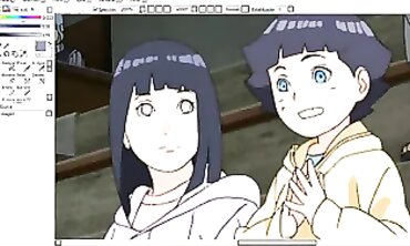 Coloring Hinata: Big Ass Anime Milf
