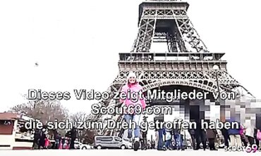Real German Girlfriend Jasmine Rouge Surprises Him with POV Deep Throat
