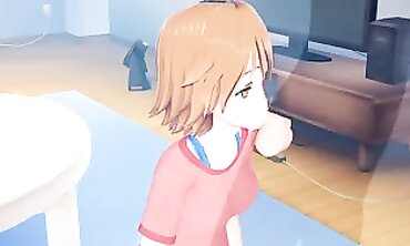 Misaki Kamiigusa Pet Gals of Sakurasou 3D Uncensored Hentai