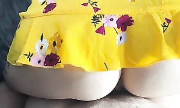 Juicy Gets Creampie in Yellow Sundress