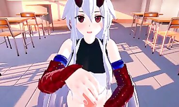 POV Creampie with Big Tits Tomoe Gozen from Koikatsu