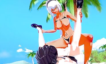 Destiny/Grand Order: Caenis Beach Sex 3D Anime