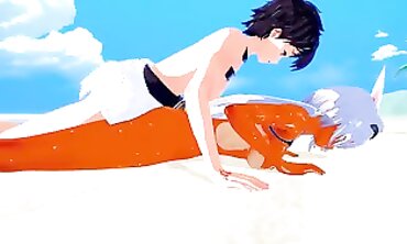 Destiny/Grand Order: Caenis Beach Sex 3D Anime