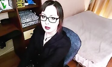 Beauty Teacher Masturbates With Sex Toy After Class