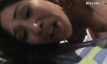 POV Interracial Hardcore with Busty Asian Stepsister