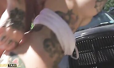Megan Inky Gets Rough in a Fake Taxi
