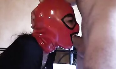 Petite Brazilian Laura On Heels Gives Deep Throat Blowjob