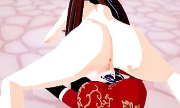 RWBY: Futa Velvet Takes Cinder in 3D