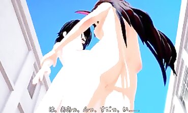RWBY: Futa Velvet Takes Cinder in 3D