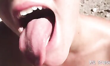 Swallowing Cum Instead of Water on a Forest Hike