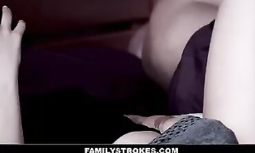 Caught Masturbating: Step-Nephew Joins Lacy Channing & Kenzie Taylor