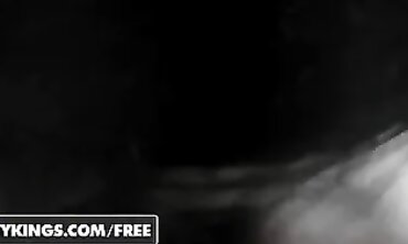 Ebony Cheerleaders Share a Passionate Lesbian Make-Out Session