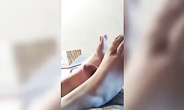 First-Ever Filmed Footjob: Spunked on Toes