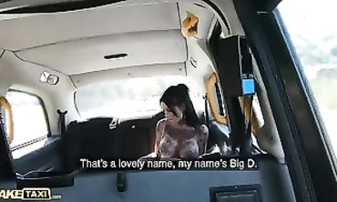Megan Inky Gets Rough Public Sex in a Fake Taxi